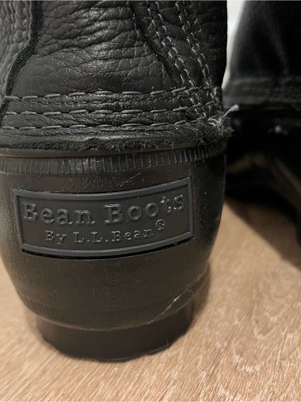 NWOT L.L. Bean Black Women's Lace-Up Waterproof Duck Boots - Picture 3 of 6